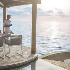 Maldives Honeymoon Package InterContinental Maldives Maamunagau Resort Deck Overview