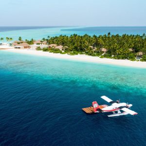 Maldives Honeymoon Package InterContinental Maldives Maamunagau Resort Aerial Overview