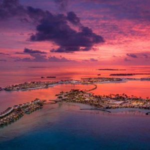 Maldives Honeymoon Packages Hard Rock Hotel Maldives Aerial View