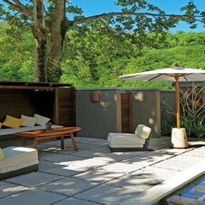 Constance Ephelia - Luxury Seychelles Honeymoon Packages - Beach villa exterior lounge deck