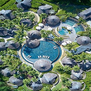 Constance Ephelia - Luxury Seychelles Honeymoon Packages - Spa village aerial view