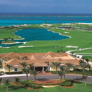 Ocean Club Golf Course Aerial View The Cove At Atlantis Bahamas Honeymoons