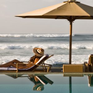 Woman At Pool And Beach The Fortress Resort & Spa Sri Lanka Honeymoons