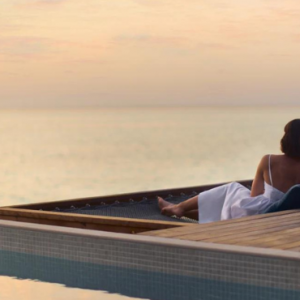 Anantara Veli Maldives Resort Maldives Honeymoon Packages Couple At Sunset Pier