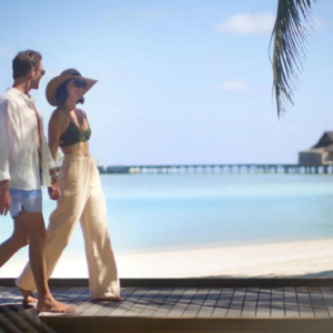 Anantara Veli Maldives Resort Maldives Honeymoon Packages Couple Walking