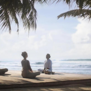Anantara Veli Maldives Resort Maldives Honeymoon Packages Yoga On Beach