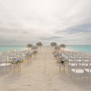 Maldives Honeymoon Packages Conrad Maldives Rangali Island Wedding Setup On The Beach1