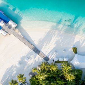 Maldives Honeymoon Packages Conrad Maldives Rangali Island Aerial View Of Quiet Zone Pool