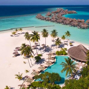 Maldives Honeymoon Packages Constance Halaveli Resort Aerial View 2