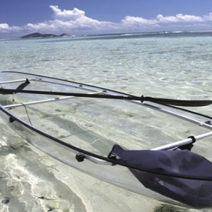 Hilton Seychelles Labriz Resort & Spa - Luxury Seychelles Honeymoon Packages - Glass bottom kayaking