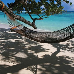 Hilton Seychelles Labriz Resort & Spa - Luxury Seychelles Honeymoon Packages - Hammock on beach