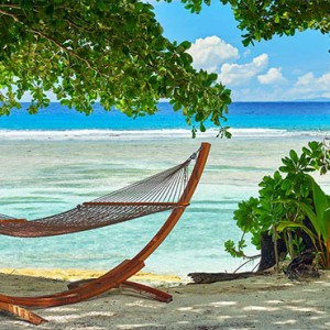 Hilton Seychelles Labriz Resort & Spa - Luxury Seychelles Honeymoon Packages - King Beachfront Villa hammock