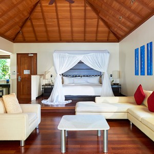 Hilton Seychelles Labriz Resort & Spa - Luxury Seychelles Honeymoon Packages - King Deluxe Beachfront Pool villa interior