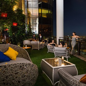 Thailand Honeymoon Packages Banyan Tree Bangkok Saffron Sky Garden At Night