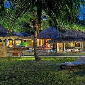 Constance Lemuria - Luxury Seychelles Honeymoon Packages - Beach villa with pool exterior1