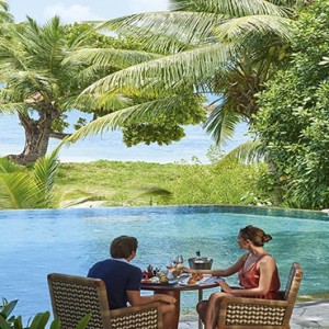 Constance Lemuria - Luxury Seychelles Honeymoon Packages - Pool lunch