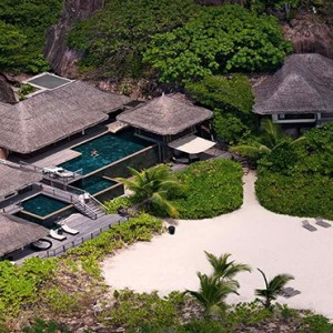 Constance Lemuria - Luxury Seychelles Honeymoon Packages - Presidential villa aerial view