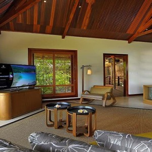 Constance Lemuria - Luxury Seychelles Honeymoon Packages - Presidential villa lounge