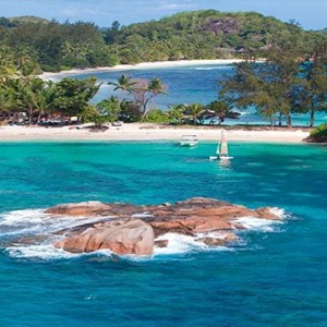 Constance Lemuria - Luxury Seychelles Honeymoon Packages - aerial view1