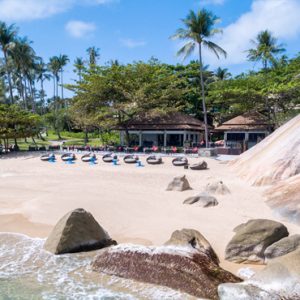 Thailand Honeymoon Package Banyan Tree Samui Al Fresco Dining On The Beach