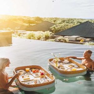 Bali Honeymoon Packages Jumana Bali Ungasan Resort Breakfast In Pool