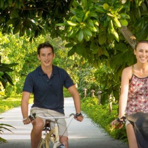 Cycling The Residence Maldives At Falhumaafushi Maldives Honeymoons