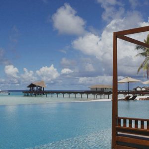 Pool And Lagoon The Residence Maldives At Falhumaafushi Maldives Honeymoons
