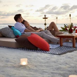 Private Relaxing And Dining On Beach The Residence Maldives At Falhumaafushi Maldives Honeymoons