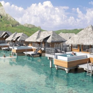 Pool Premium Overwater Villa - InterContinental Bora Bora Resort and Thalasso Spa - Luxury Bora Bora honeymoon Packages