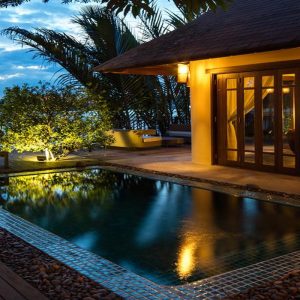Vietnam Honeymoon Packages An Lam Saigon River Vietnam Villa Pool At Night