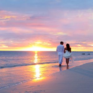 Mauritius Honeymoon Packages Angsana Balaclava Romantic Sunset Beach Walk