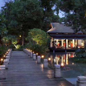 Thailand Honeymoon Package Anantara Mai Khao Phuket Villas Lobby View At Night