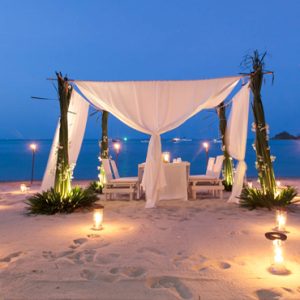 Thailand Honeymoon Packages SALA Samui Choengman Beach Resort Private Dining