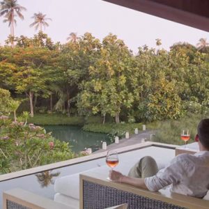 Thailand Honeymoon Packages Anantara Mai Khao Phuket Villas Couple Relaxing