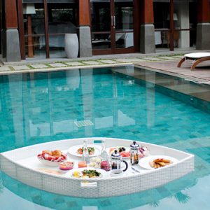 Bali Honeymoon Packages The Kayana Villas Seminyak Floating Breakfast 2