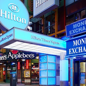 The Hilton Times Square Exterior