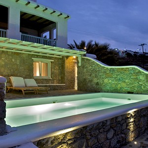 Bill & Coo Suites and Lounge Mykonos - Greece Honeymoon - Private pool