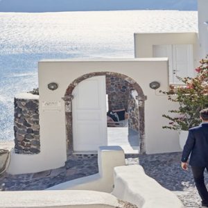 Greece Honeymoon Packages Canaves Oia Suites Hotel Entrance