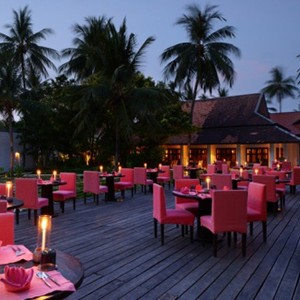 Evason Hua Hin - Thailand Honeymoon - night dining