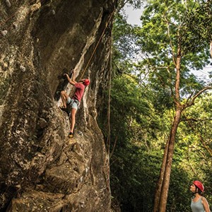 Four Seasons Langkawi - Langkawi Honeymoon - rock climbing