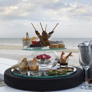 Thailand Honeymoon Packages Let's Sea Hua Hin Alfresco Resort Beach Bar Snacks And Beverages