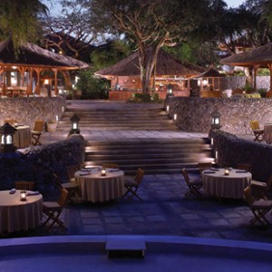 grand hyatt bali - bali honeymoon - spa outdoor dining