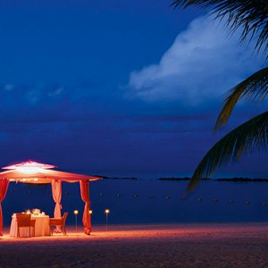 Constance Le Prince Maurice - Luxury Mauritius Honeymoon Package - beach dinner