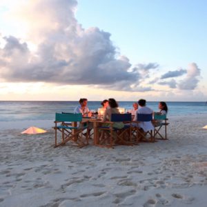 Maldives Honeymoon Packages Six Senses Laamu Sandbank Dining