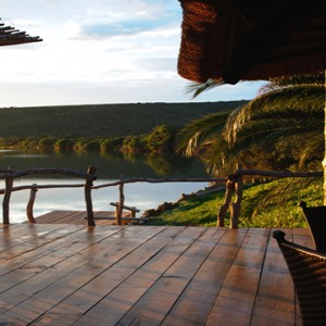 Kariega Game Reserve - Luxury South Africa Honeymoon Packages - River lodge view