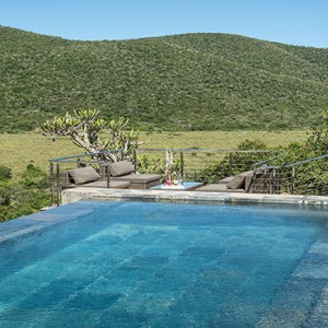 Kariega Game Reserve - Luxury South Africa Honeymoon Packages - Settlers drift pool