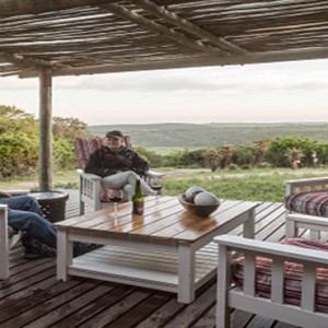 Kariega Game Reserve - Luxury South Africa Honeymoon Packages - Uzokhi Lodge sun deck