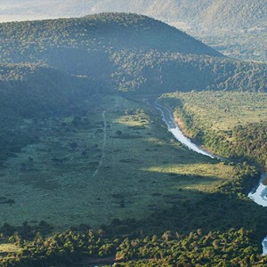 Kariega Game Reserve - Luxury South Africa Honeymoon Packages - aerial view of the safari