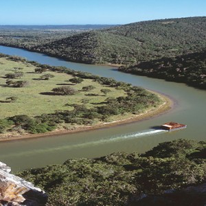 Kariega Game Reserve - Luxury South Africa Honeymoon Packages - cruising down river