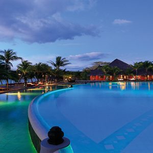 Mauritius Honeymoon Packages Dinarobin Beachcomber Golf Resort & Spa Pool At Night